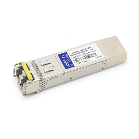 Addon E10GSFPER-DW60.61-AO SFP+ transceiver Module (Equivalent to: Intel E10GSFPER) - 10 GigE - 10GBase-DWDM - LC Single-Mode - up to 24.9 Miles - 1560.61 nm - TAA Compliant